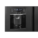 thumbnail of Exquisit Side by Side SBS520-CF-040E inoxlook-az | 513 L Volumen | Side by Side Kühlschrank mit Eiswürfelspender | Wassertank | Kühlschrank schwarz