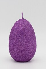 thumbnail of Glamour Glitter Eikerzen Beere 140 x Ø 100 mm, 1 Stück
