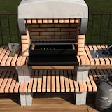thumbnail of Barbacoa Bailen plus xl de ladrillo naranja