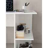 thumbnail of Computertisch WL5.757 Weiß Schreibtisch 82 x 60 x 76 cm, Kleiner Laptop PC Tisch Büro ohne Rollen, Bürotisch mit Ablage, Arbeitstisch Klein Nähtisch