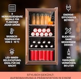 thumbnail of Beersafe XXL Kühlschrank 80 Liter 3 Böden Panoramaglastür Kupfer