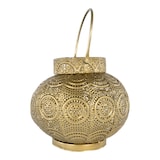 thumbnail of Windlicht Laterne Metall 15x15x15cm Orientalisch Gold zum Aufhängen Dekoration