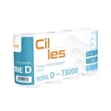 thumbnail of Toilettenpapierrollen, 3-lagig, 2112 Rollen, 528.000 Blatt gesamt, 250 Blatt je Rolle, 100% Zellstoff, CIL- les Tissue, Series D