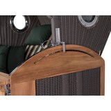 thumbnail of Strandkorb - bene living - Borkum XL Teak Bullauge - PE grau - Modell 506 - 2,5-Sitzer inkl. Liftersystem
