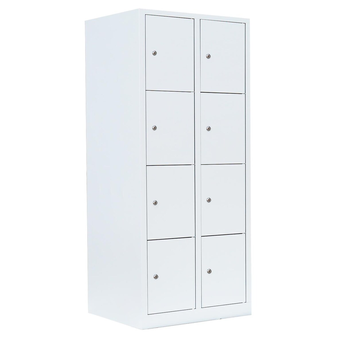 Schließfachschrank Wertfachschrank Fächerschrank Spind 8 Fächer Weiß 523427