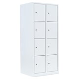 thumbnail of Schließfachschrank Wertfachschrank Fächerschrank Spind 8 Fächer Weiß 523427