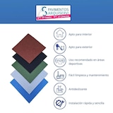 thumbnail of Pavimentos Arquiservi - Losetas de Caucho - Pack 8 - 50x50x20mm (Azul)