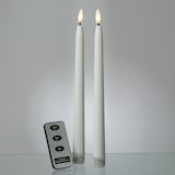 thumbnail of LED Stabkerzen Outdoorkerzen Timer H: 28cm weiß für Innen/Außen