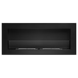 thumbnail of Chimenea de bioetanol Modelo Ebba Negro con cristal protector 90 cm