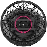 thumbnail of tectake Poltrona giratória de rattan GARGANO  Preto