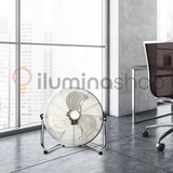 thumbnail of IluminaShop Ventilador Industrial Cromo 100W Metal / Aluminio Motor AC