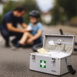 thumbnail of Erste-Hilfe-Koffer Erste Hilfe Kasten zur Medikamenten Aufbewahrung, Medizinbox leer für Sportverein, Betrieb oder Zuhause, 40 x 22,5 x 20,5 cm