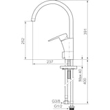 thumbnail of Mora CERA K5 Spültisch Einhebelmischer mit Geräteventil Chrom