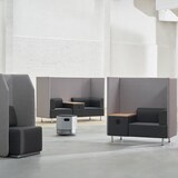 thumbnail of ROCADA 1806-4-1 Be Soft Einzelsitz+ Tisch schwarz/grau125x129x68cm, grau