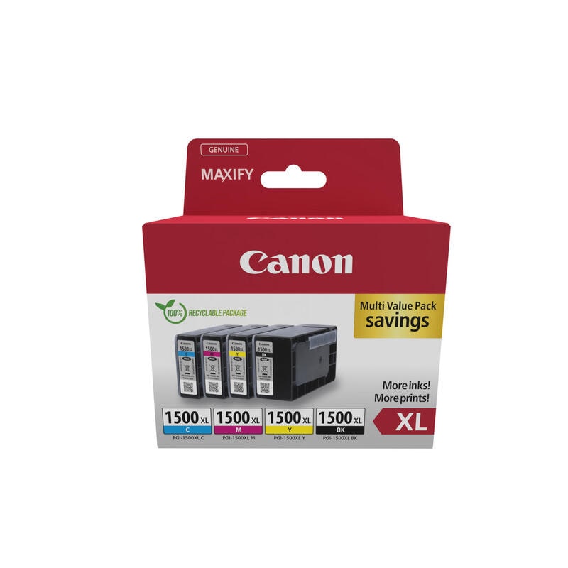 Canon Pgi1500Xl Set van 4 originele inktcartridges - 9182B004/9182B010