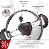 thumbnail of Magefesa Star Bombeada - Olla Express Tradicional 6L, Acero Inoxidable 18/10, Cocina Sana, Para Inducción, Reparto del Calor, Válvula Giratoria,