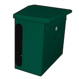 thumbnail of PROREGAL Wandbriefkasten Zamoran aus verzinktem Stahl mit Namensschild | HxBxT 34,5x39,2x20,5cm | Einwurföffnung 32x2cm | Grün