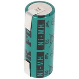 thumbnail of Sanyo HR-4/5AU NiMH Akku 2150mAh 4/5A, 43x17mm mit Lötfahne in U-Form