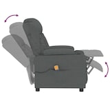 thumbnail of vidaXL Massagesessel Dunkelgrau Stoff