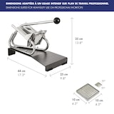 thumbnail of Coupe-frites professionnel 8 x 8 mm sur socle epoxy Louis Tellier - couteau étamé + poussoir 8 mm - Made in France - CS08