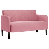 thumbnail of vidaXL Zweisitzer-Sofa Rosa 109 cm Samt