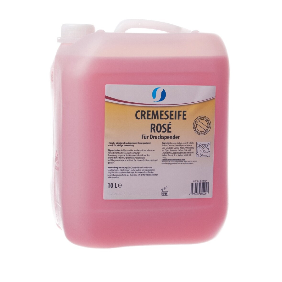 Cremeseife Rosé 10 Liter Kanister