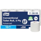 thumbnail of Tork Advanced Toilettenpapier T4 3-lagig 110883 10 Rollen à 250 Blatt