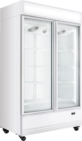 thumbnail of vaiotec TOPLINE Getränkekühlschrank 2 Türen / 870 Liter mit Leuchtaufsatz "weiß", 1090 x 742 mm