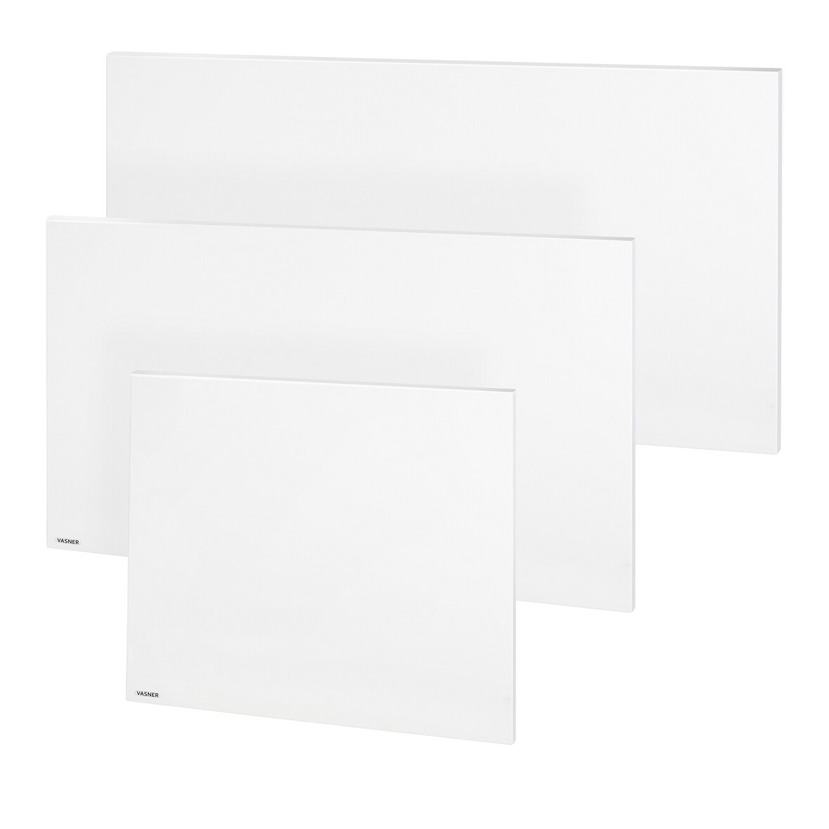 VASNER Mellux Slim infrarood verwarming metaal wit 520 Watt, verwarmingspaneel elektrisch, extra plat ontwerp, flexibele montage