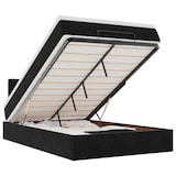 thumbnail of vidaXL Ottoman-Bett mit Matratze & LEDs Schwarz 120x200 cm Samt