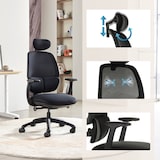 thumbnail of Sedia da ufficio / Sedia girevole RI-COVER rete / tessuto nero hjh OFFICE