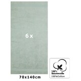 thumbnail of 6 Duschtücher PREMIUM 70 cm x 140 cm Farbe heugrün