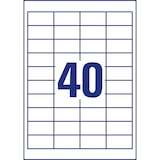 thumbnail of Avery Zweckform 4780 Universal-Etiketten, A4 mit ultragrip, 48,5 x 25,4 mm, 30 Bogen/1.200 Etiketten, weiß