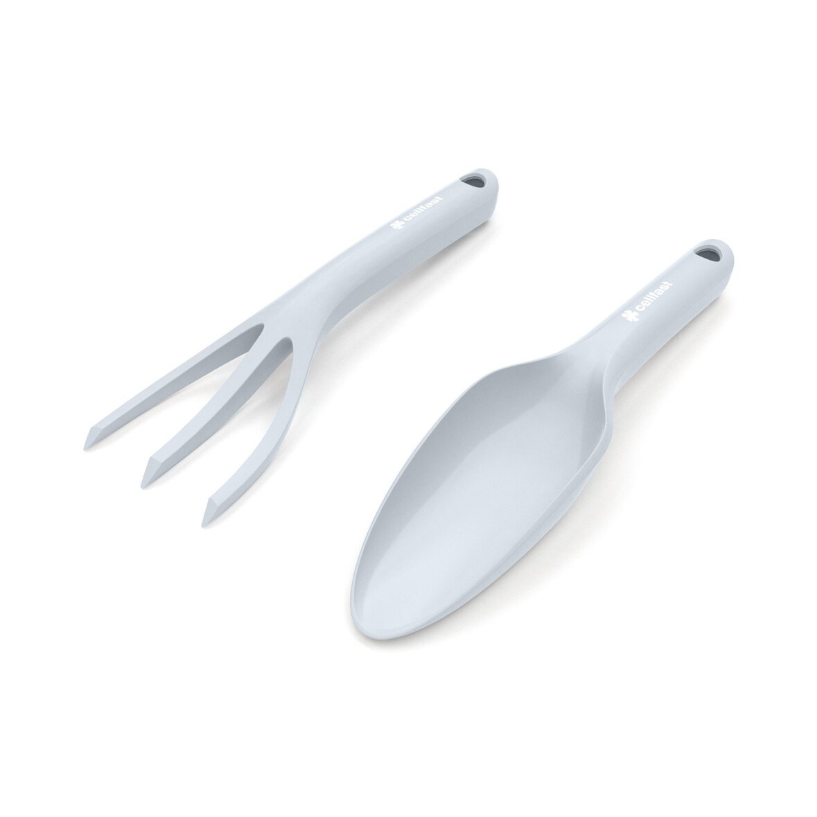 Cellfast Gartenhandgeräte kleiner Satz PASTEL (blau) Pflanzkelle, Pflanzgabel, Arbeitshandschuhe