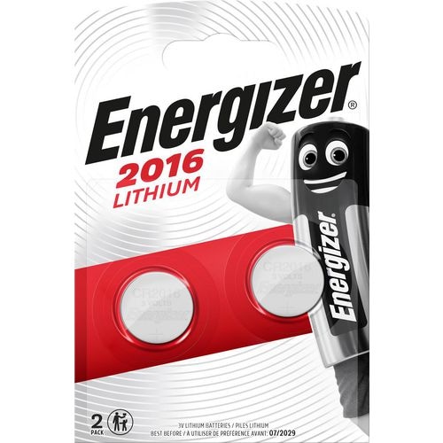 ENERGIZER Pile Lithium CR2016, pack de 2 piles