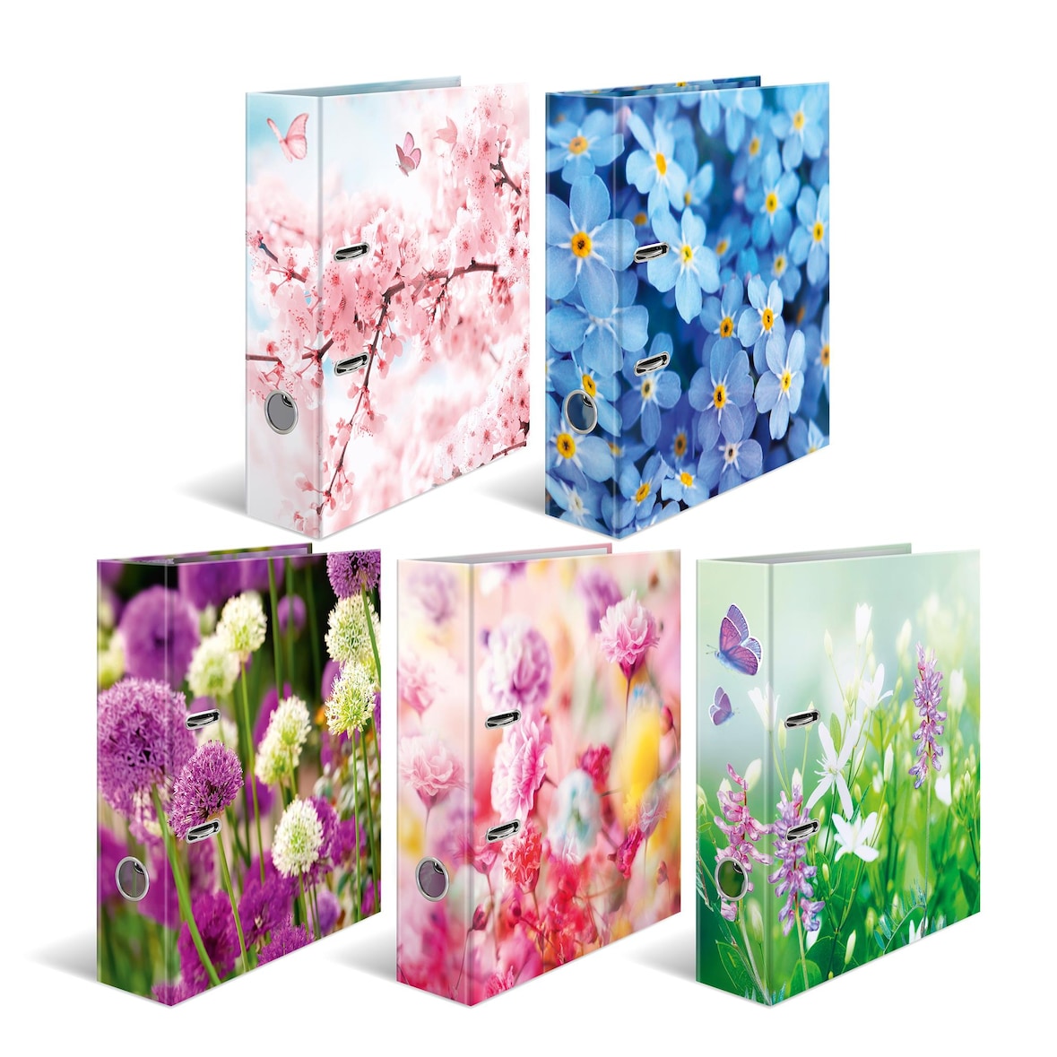 Sortiment Motiv-Ordner A4 Flowers 10 St.
