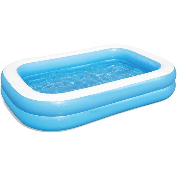 Bestway Piscina familiar, 267 x 175 x 50 cm, 778 L, azul / blanco