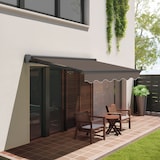 thumbnail of Wasabi - Toldo Exterior Enrollable 4x2,5 Taupe Poliéster – Estructura Semicofre Aluminio Antracita Plus - Lona Protección Solar