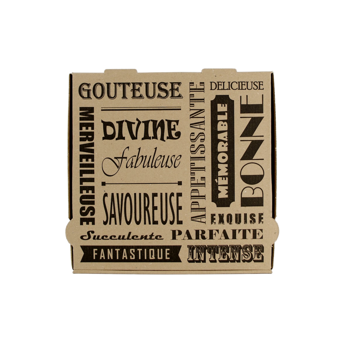 Boîte Pizza Green Box - Carton - 26 x 26 x 4 cm - par 100