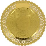 thumbnail of MONOUSO - Piatto Pizzo di Carta Tondo Oro 38 cm (1 Pezzo)