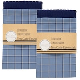 thumbnail of Ten Cate Keukenhanddoeken Set – 4-delig – 2x Keukendoek 50x50 cm & 2x Theedoek 60x65 cm – 100% Katoen – Blauw