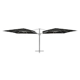 thumbnail of METRO PROFESSIONAL Parasol double tête, aluminium / polyester, 3 x 3 m, protection UV50+, hydrofuge, anthracite / platine