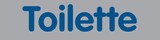 thumbnail of WC-Schild, "Toilette", 20 x 80 mm - 80x20x1 mm Kunststoff