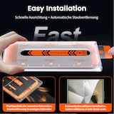 thumbnail of 4x 9H Panzerglas für iPhone 17 Pro Full-Screen HD KLAR Montagehilfe Tempered Glass Schutzglas Displayschutz Schutzfolie Screen-Protector