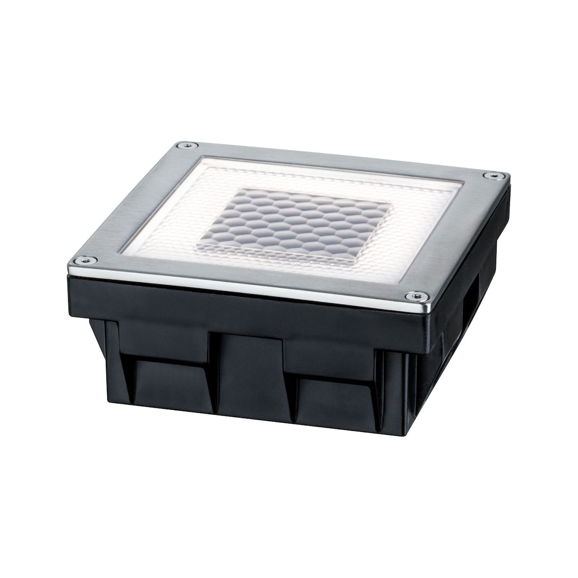 Paulmann Solar LED Bodeneinbauleuchte Cube IP67 2700K 3,6lm Edelstahl#Klar 93774