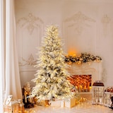 thumbnail of COSTWAY Albero di Natale artificiale da 180 cm con luci e neve, abete con 250 luci LED bianche calde e 594 punte dei rami