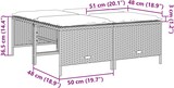 thumbnail of vidaXL Gartenhocker mit Kissen 4 Stk., Sitzhocker mit Stahlrahmen, Fußhocker für Garten Terrasse, Hocker Gartenmöbel, Beige Poly Rattan