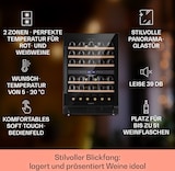 thumbnail of Klarstein Vinovilla 50 Duo Zweizonen-Weinkühlschrank 153l 51 Fl. 3-Farben Glastür Schwarz