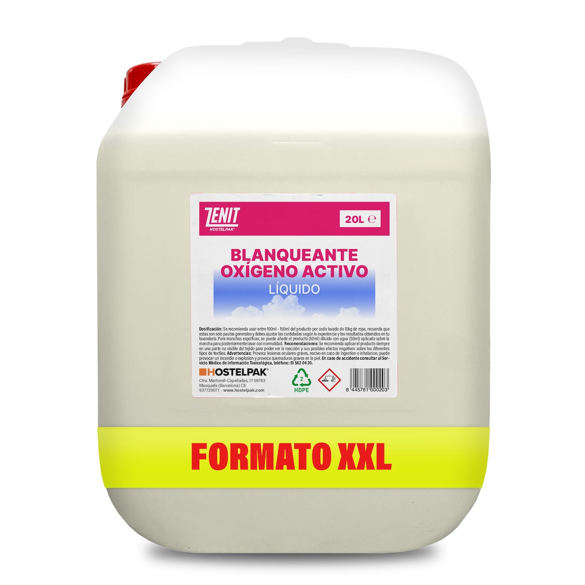 20L - Oxígeno activo líquido Blanqueante de ropa - limpieza - Limpieza profesional