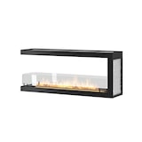 thumbnail of Lareira embutida a bioetanol design U1200 com vidro aberto em 3 lados Queimador de 3 litros